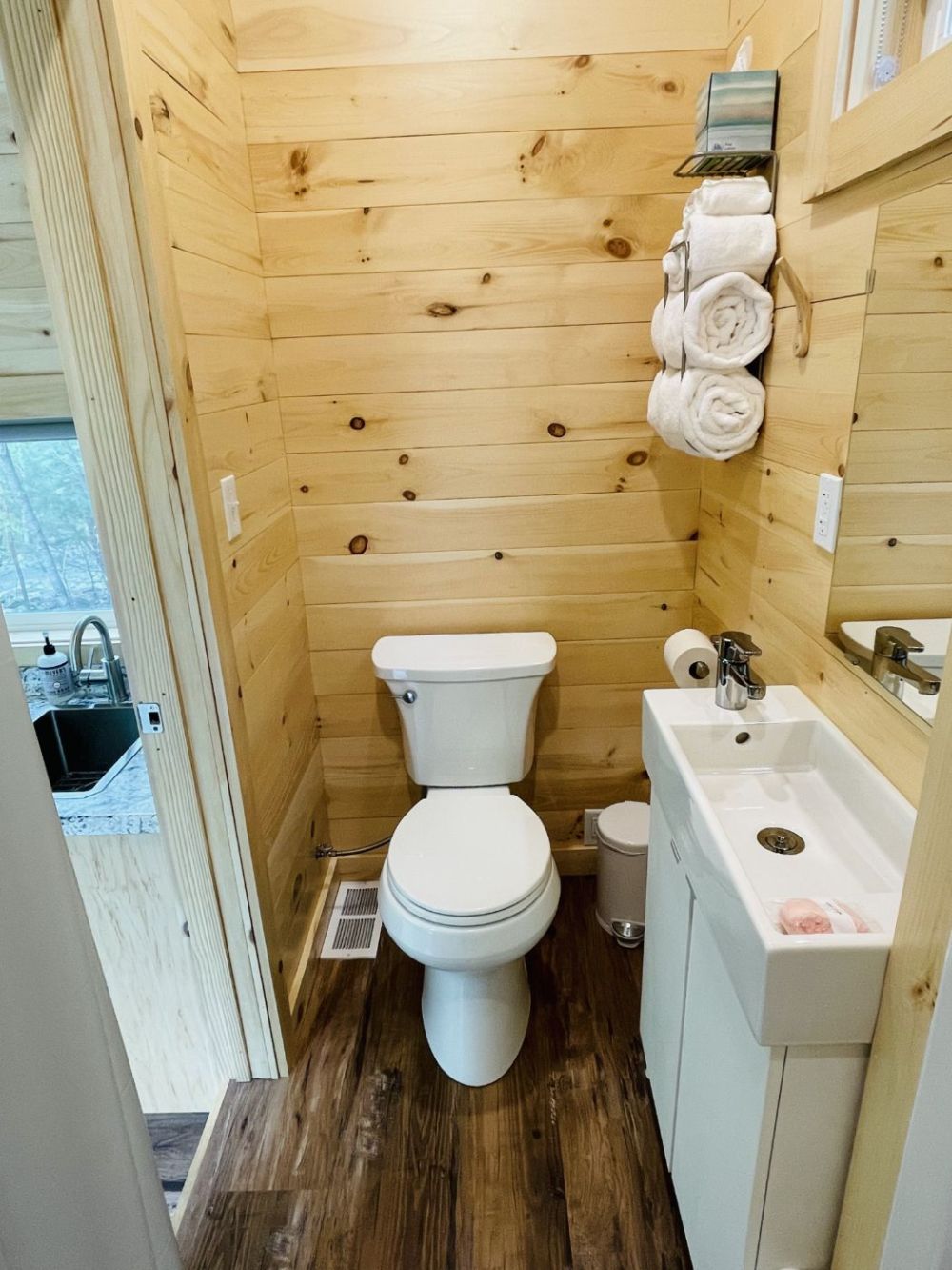 Full bathroom w/ shower in all cabins