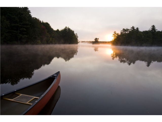 Sunset on Pawtuckaway Lake, Pawtuckaway State Park.