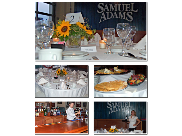 Even at a ballpark, high-end catering services are available.