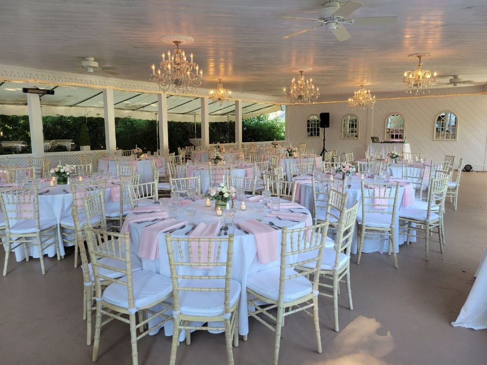 Tables and Chairs Setup