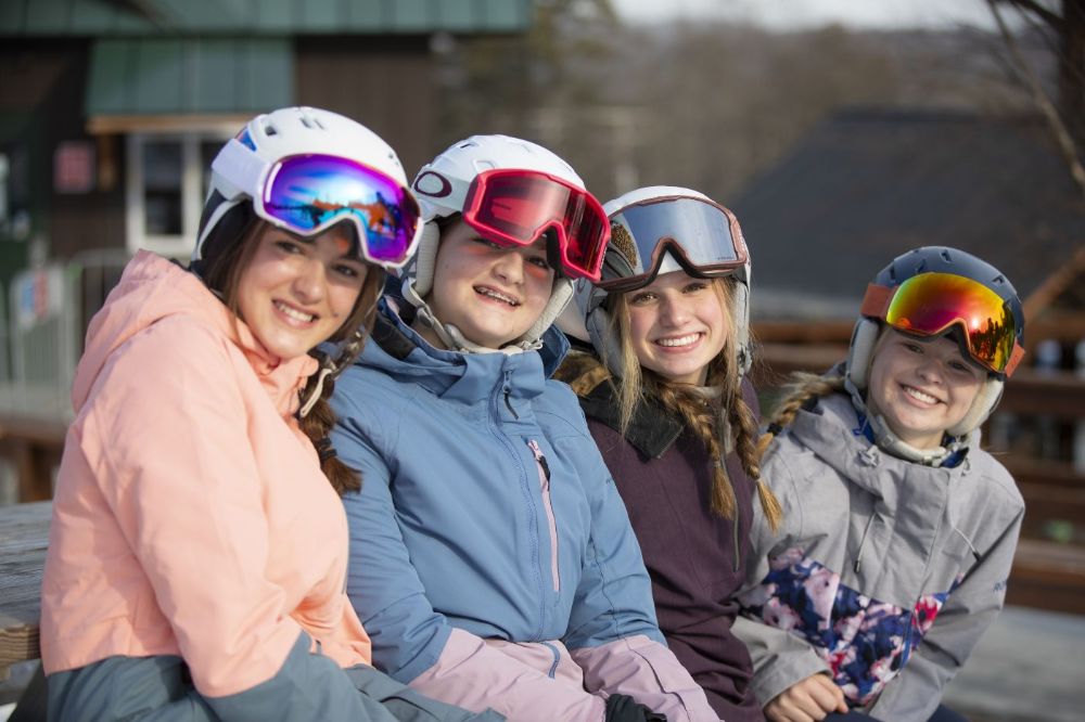 Hanging with friends at Pats Peak Ski Area