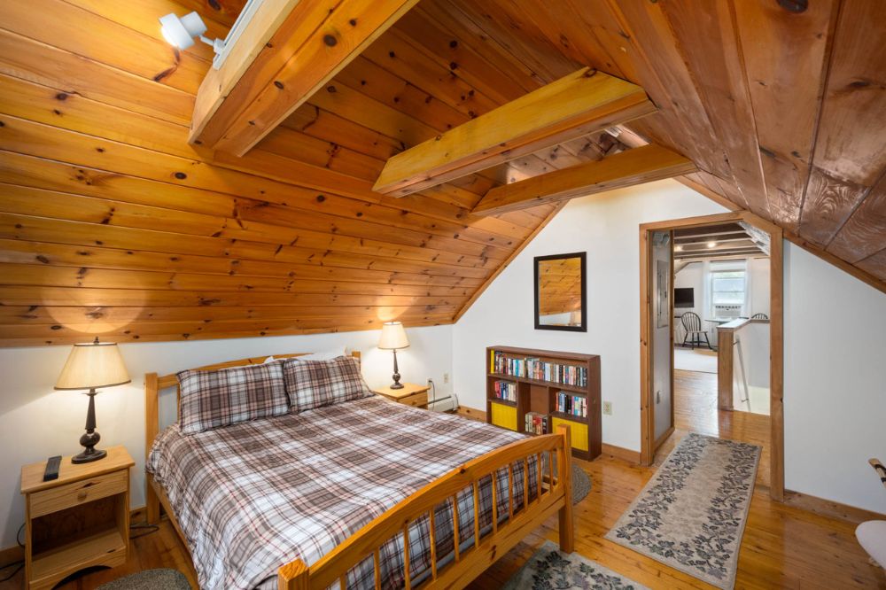 3rd Floor Loft Suite, 2 rooms One with a Queen Bed, the other a sitting room with futon for a 3rd person and Private Bathroom