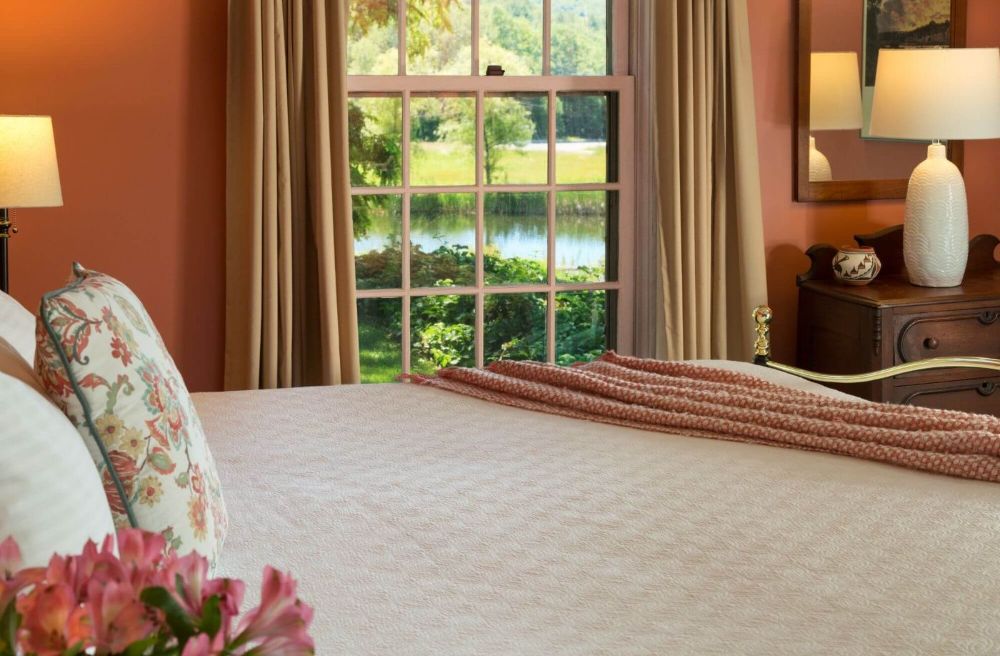 View of Pond from Guest Room at Chesterfield Inn