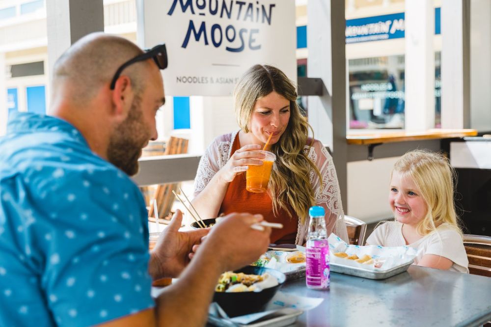 Patio dining is available during the warm season at many of our locally-owned restaurants.