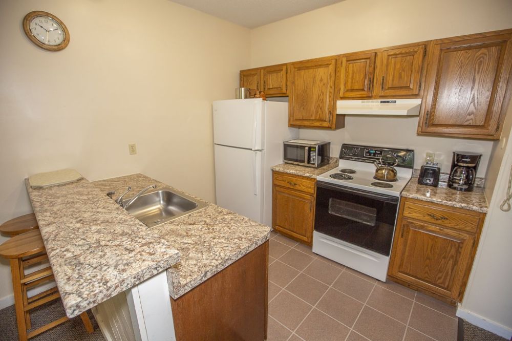 Full kitchens in all townhouses