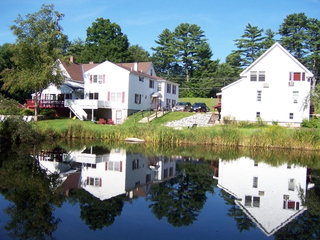 Our pond is stocked with rainbow trout our guests can fish