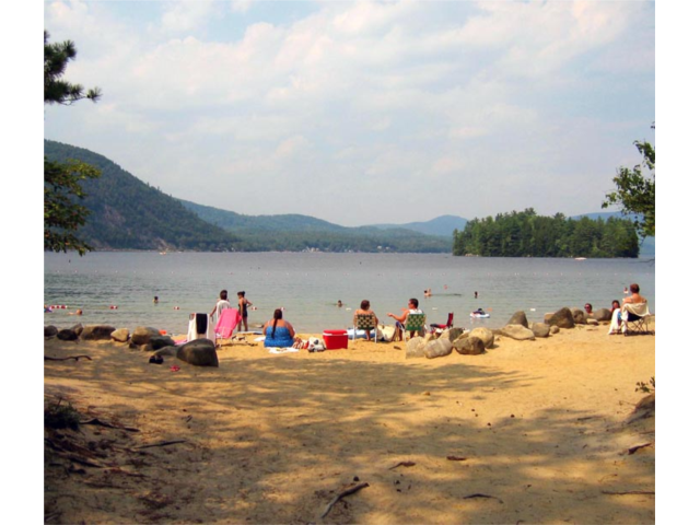 Beach area at Wellington State Park.