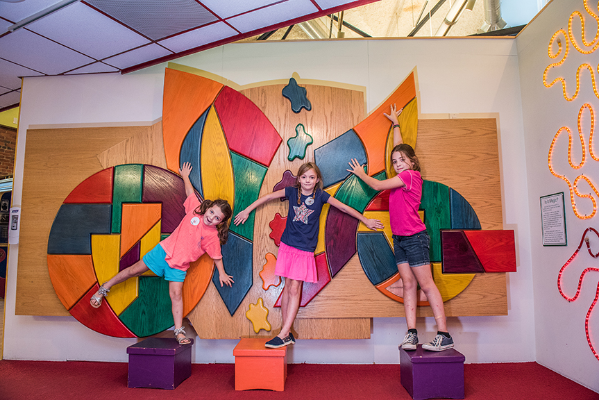 The Children's Museum of New Hampshire in downtown Dover features a "Music Matrix" exhibit, where each section of this work of art, when gently pressed, makes a unique sound. Photo courtesy of taraphotography.com