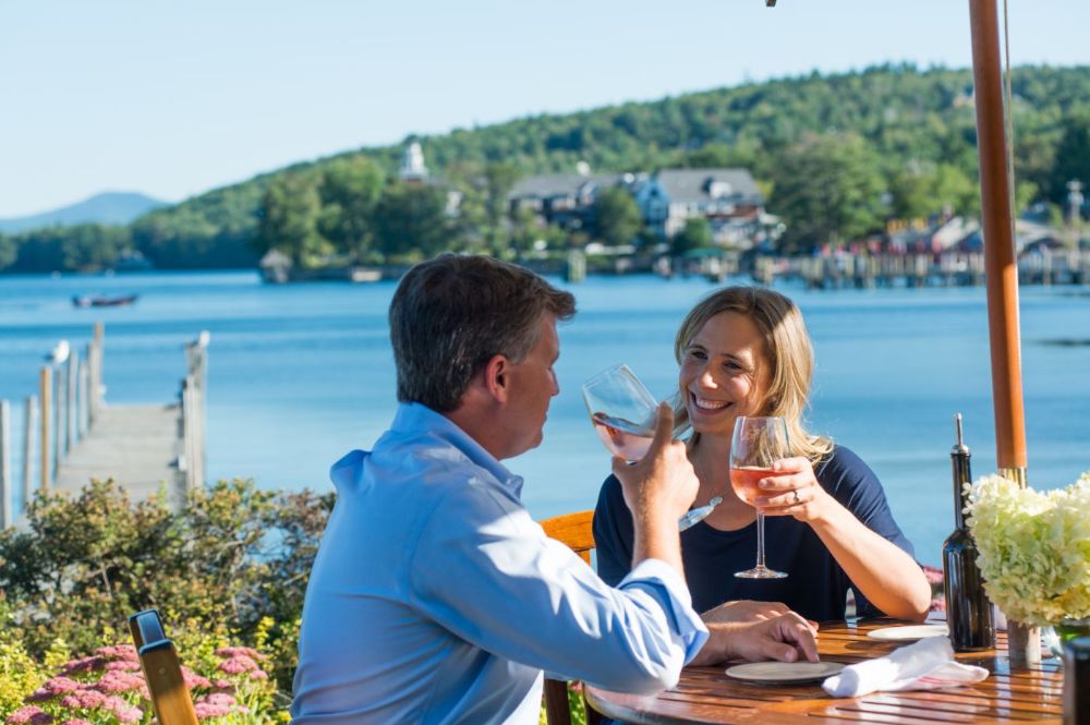 Lago on the lawn at Bay Point