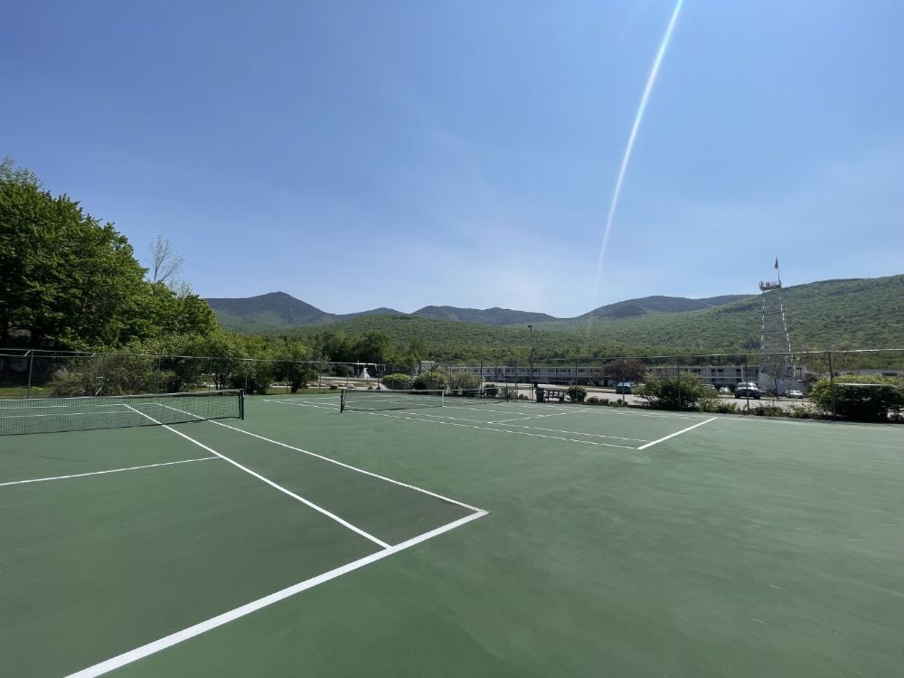 Tennis Courts with Equipment Available On-Site