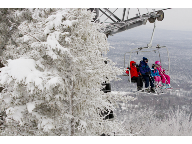 Skiers & riders visiting Crotched Mountain for the 12/13 Season will discover Southern New Hampshire’s only high-speed detachable quad chairlift, The Rocket.  With access to over 100+ skiable acres, The Rocket is capable of launching our guests to the True Summit in just under 4 minutes!