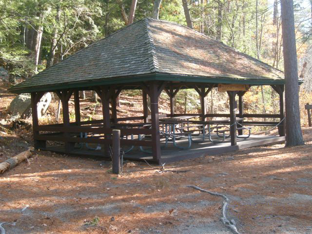 Group-use Pavilion (Duck's Nest) at Wellington State Park.