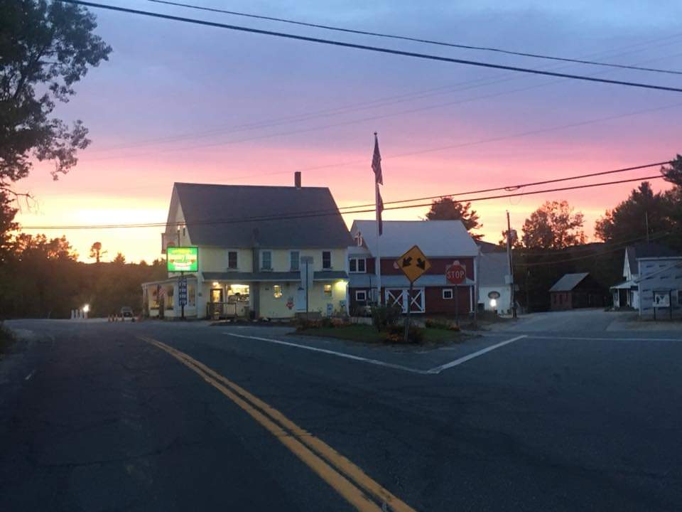 Sunset at the store