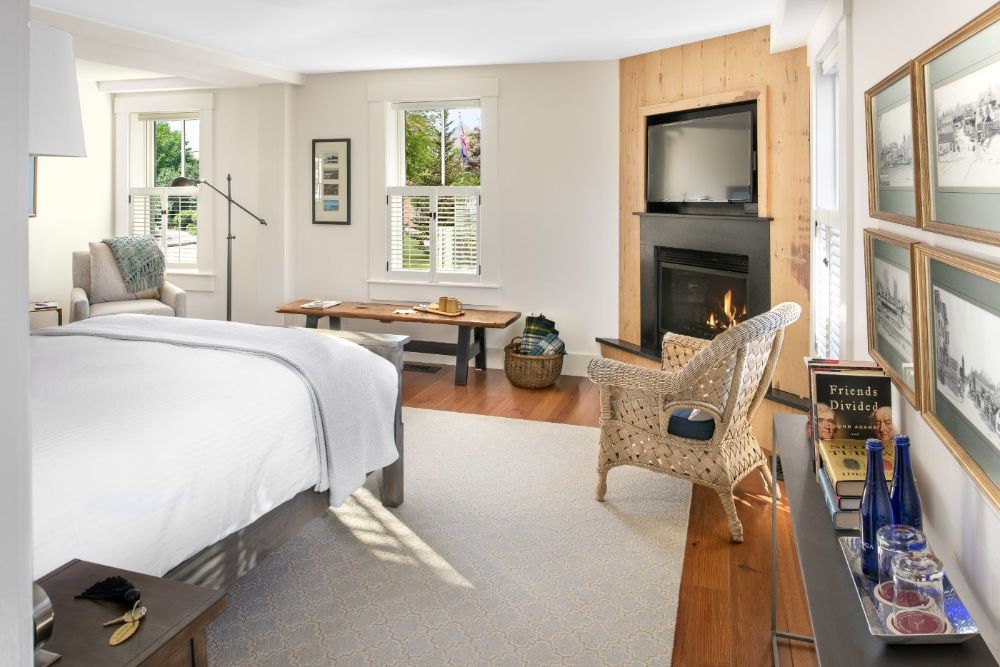 Many Guest Rooms feature fireplaces