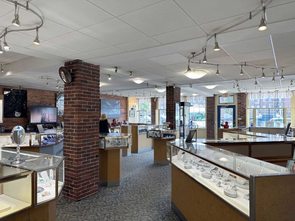 Interior of Jewelry Creations in downtown Dover NH