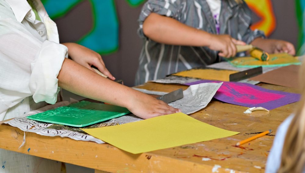 Class in the Library Arts Center Studio
