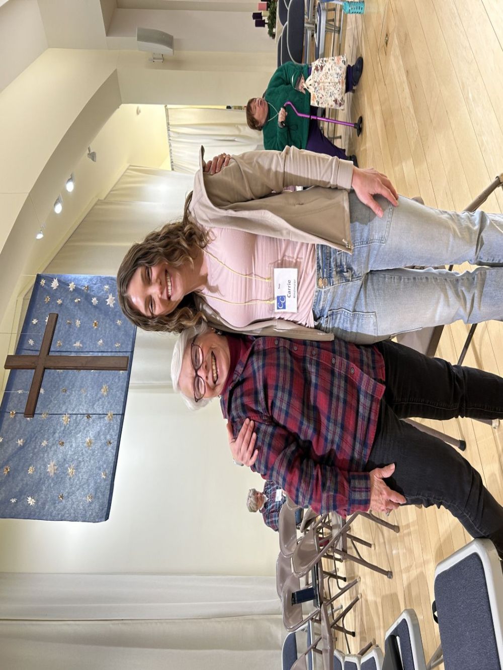 Lots of smiles at a Clearlakes Chorale rehearsal.