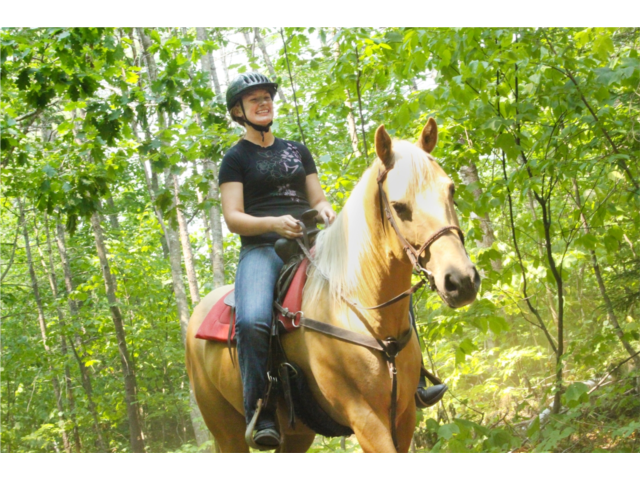 Horseback riding is available at Attitash during the summer season.