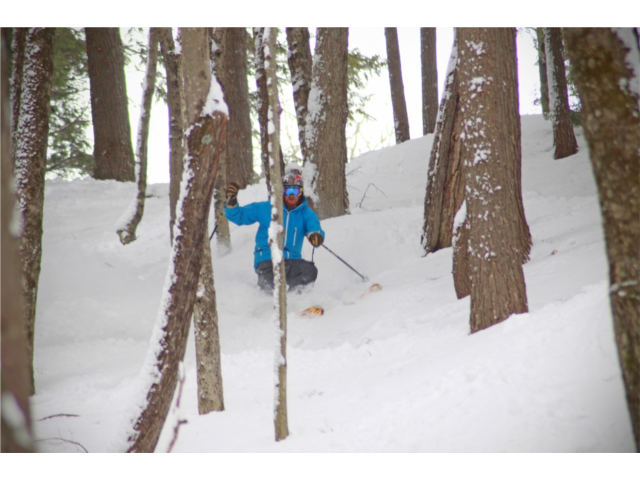 There are plenty of tree skiing areas and hidden stashes at Attitash.