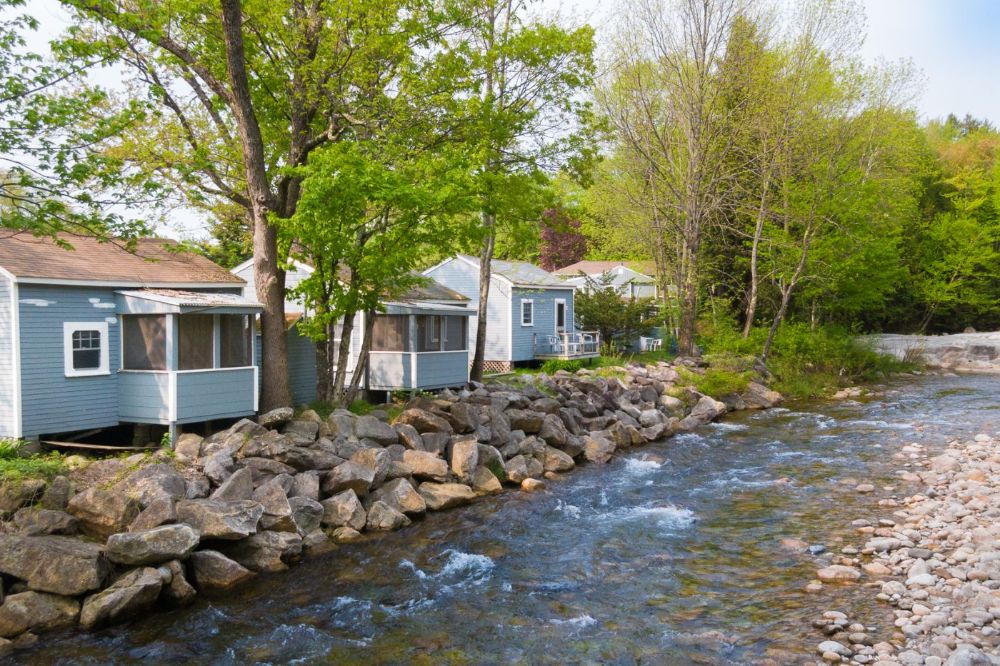 Cabins on the Pemigewasset River