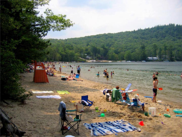 Beach area at Wellington State Park.