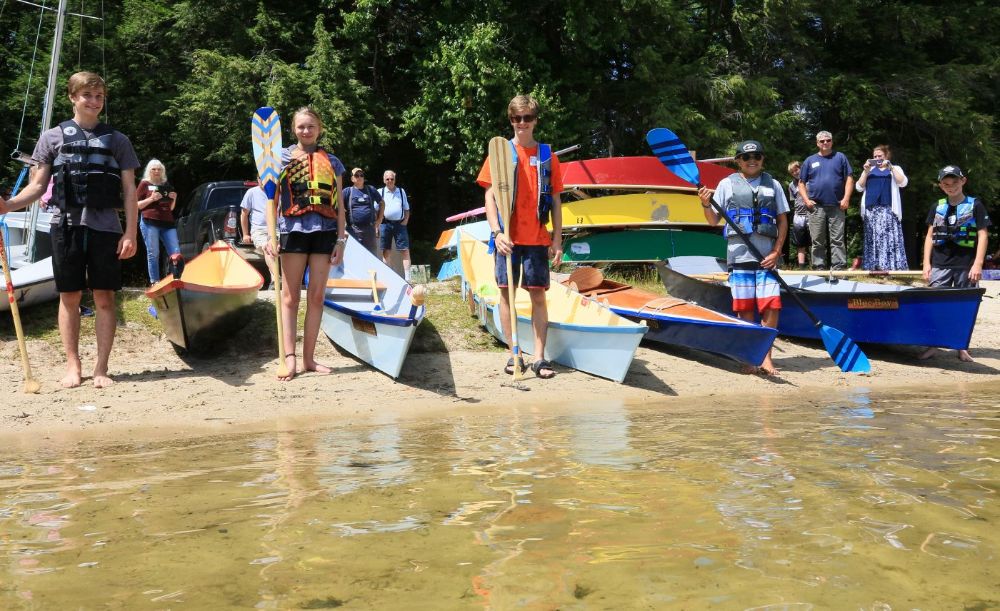 Youth Boat Building Class launch day.