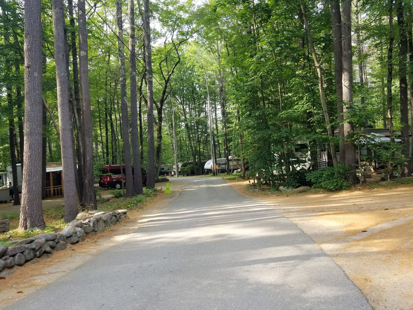 front entrance to Harbor Hill Camping Area