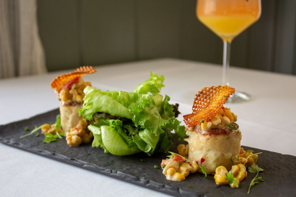 Crab Cake with Maque Choix