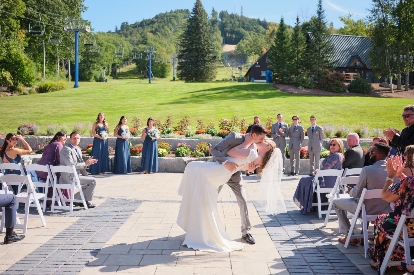 Outdoor Ceremony at Pats Peak Banquet Center