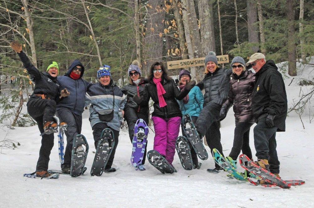 Weekly guided snowshoe tours