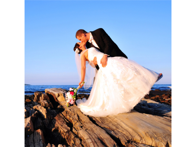 Imagine the expanse of the sea as the backdrop for your special day!