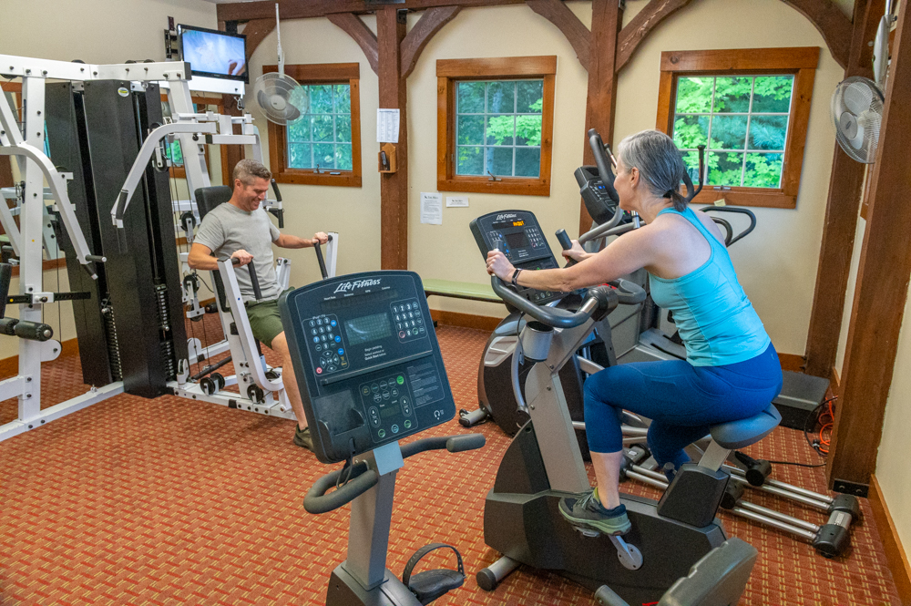 Onsite fitness room located in The Mill