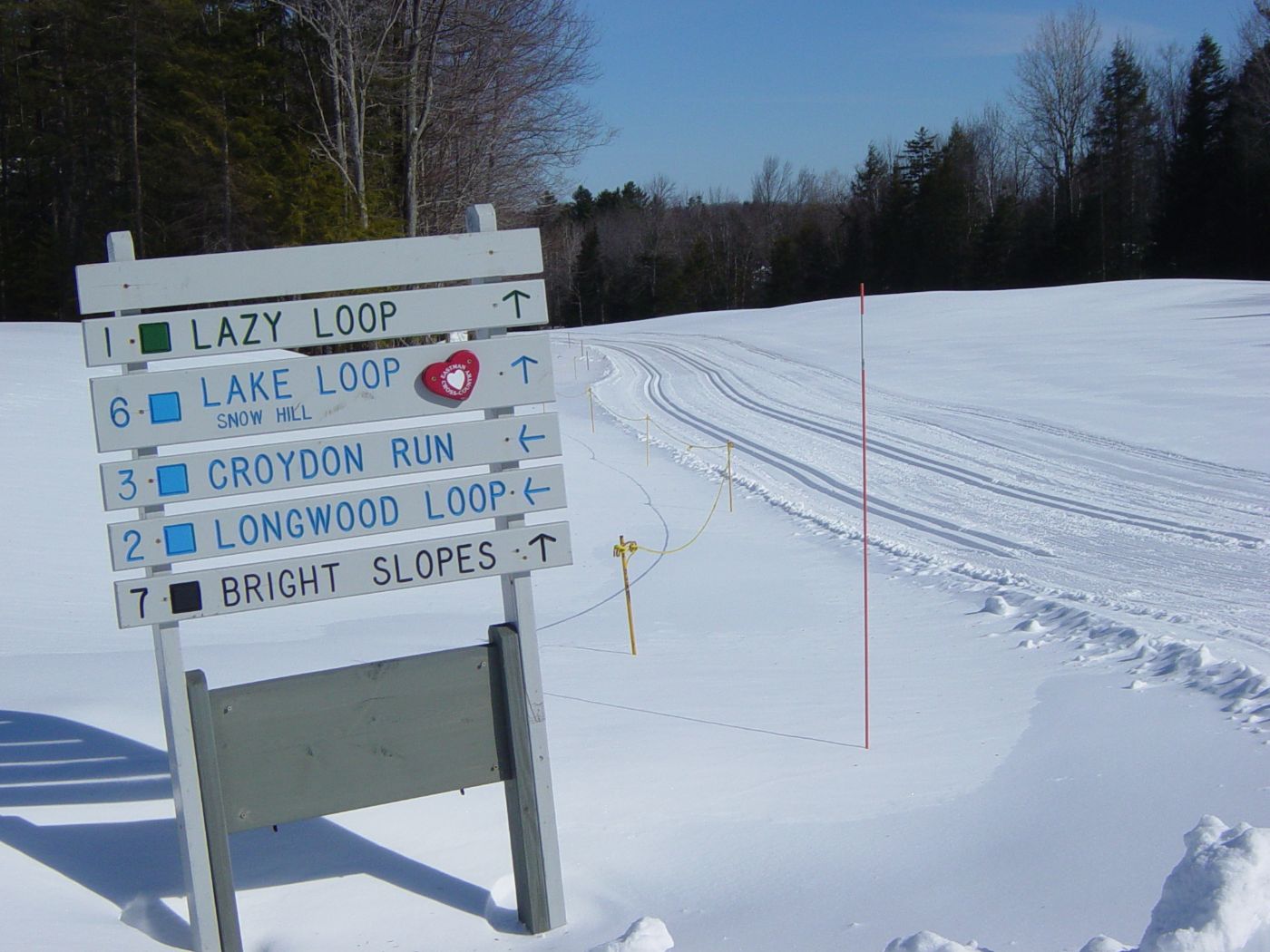 Trails are all well marked.