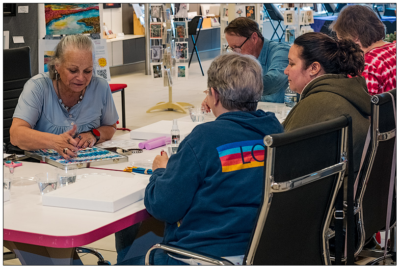 Watercolor on Canvas Art Class with instructor/artist Stephanie C McQuade