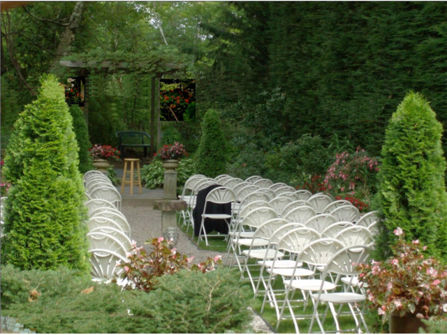Formal Garden holds 86 chairs