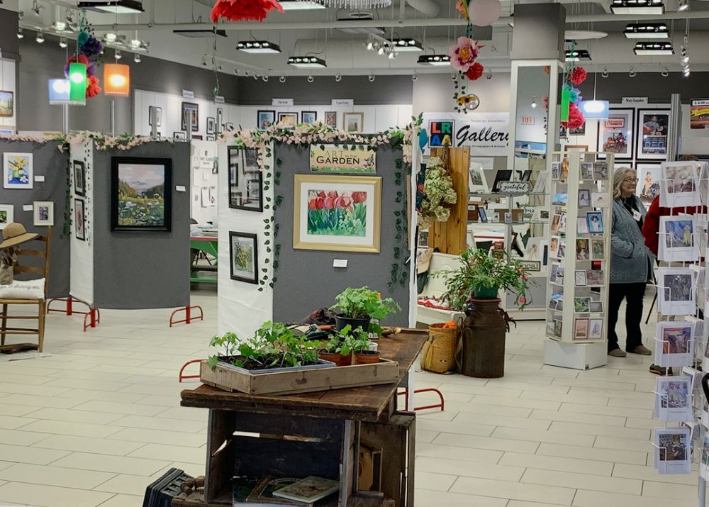 Lakes Region Art Gallery Exhibit floor