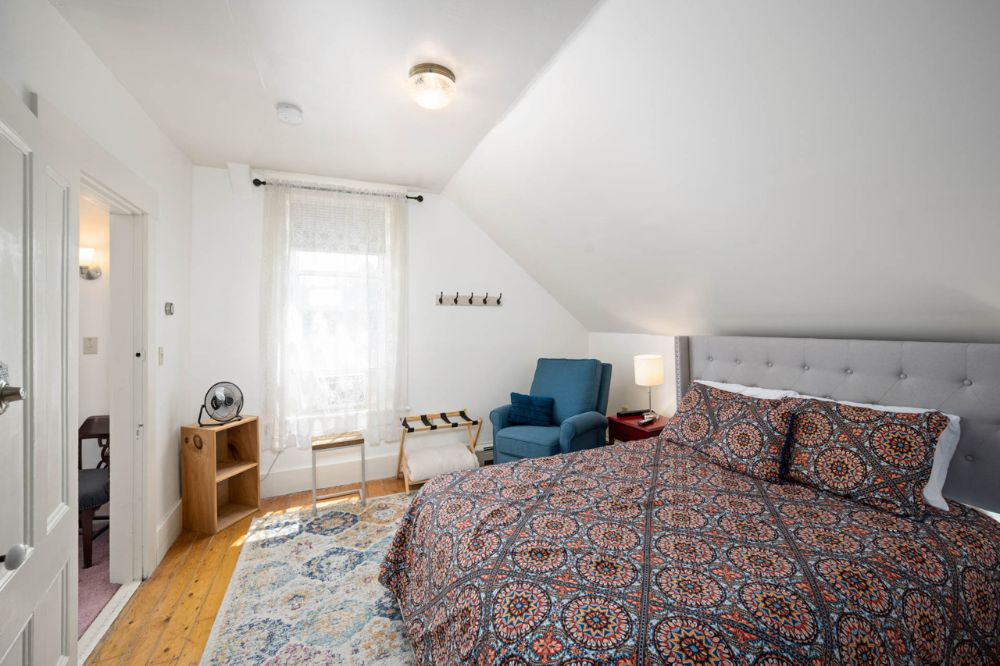 Room 2A with a Queen Bed and Private Bathroom