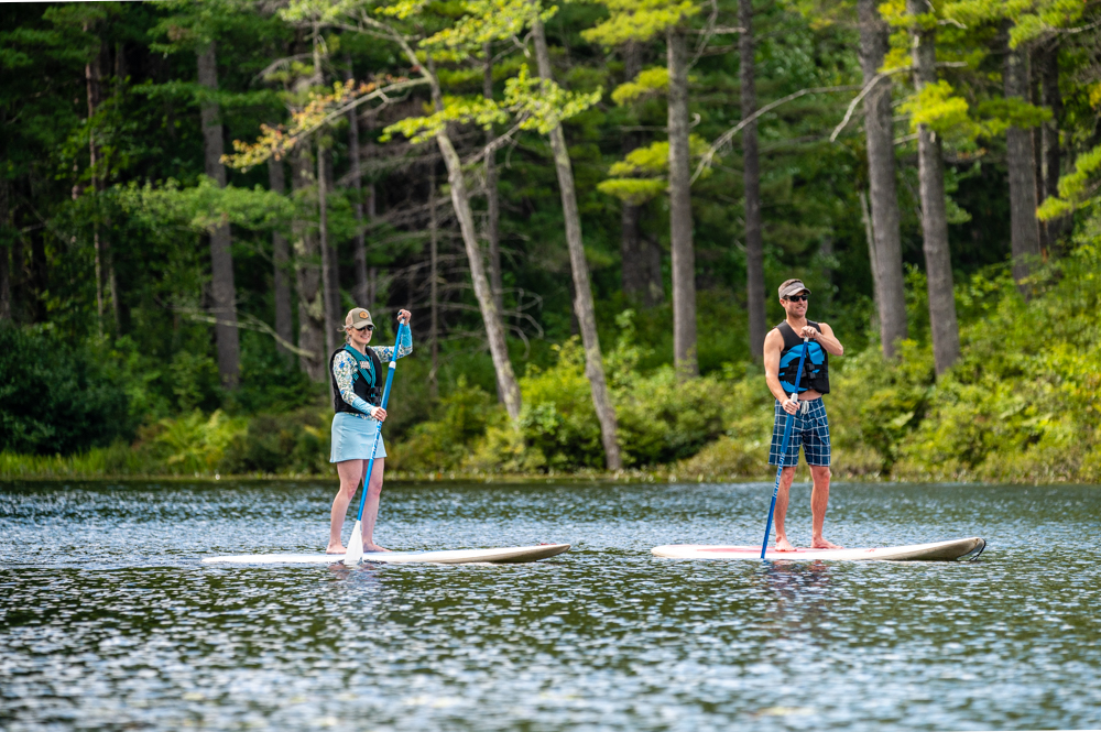 Complimentary kayaks, canoes, and standup paddleboards are available for guests at Purity Spring Resort