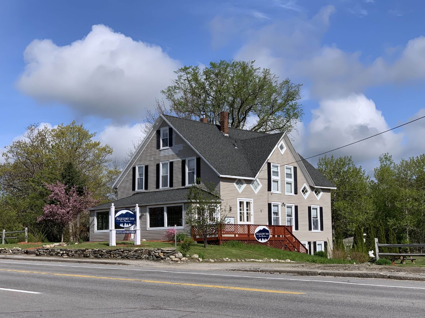 Ski nearby, snowmobile from Allegory Inn
