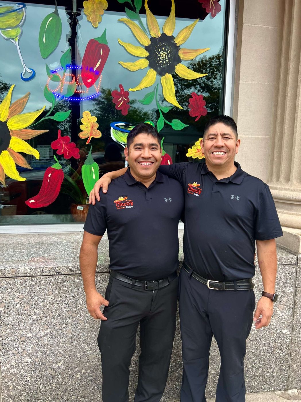  Brothers and owners of Cinco's Cantina: Miguel & Crescencio Tellez