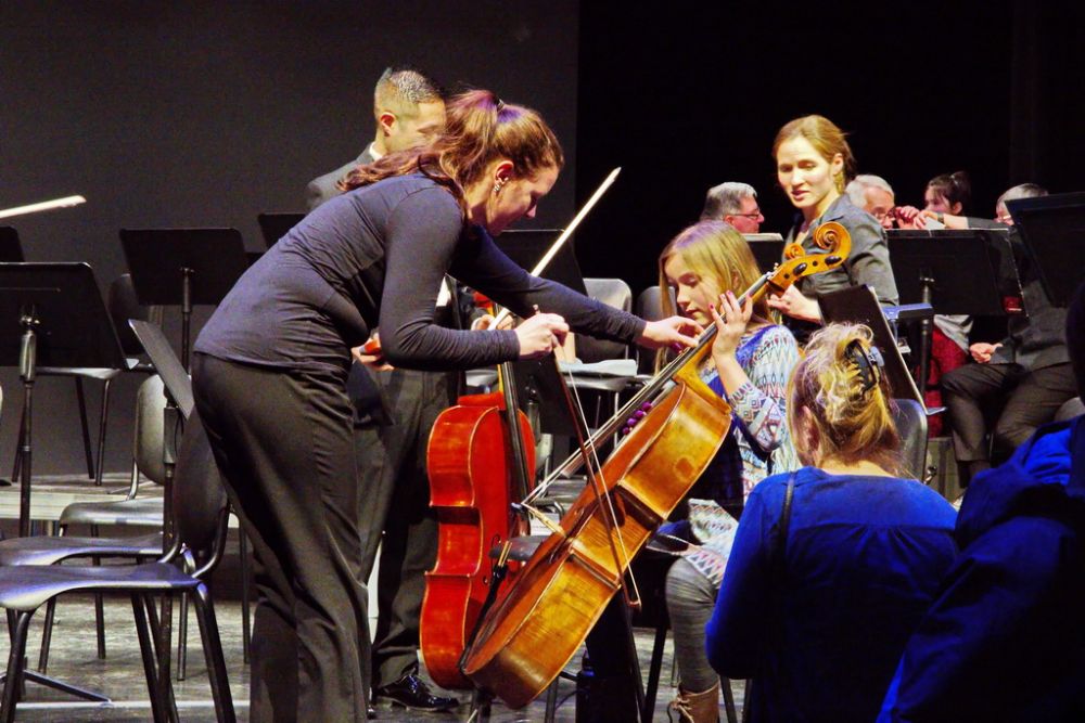 Orchestra Petting Zoo after Drawn to the Music concerts