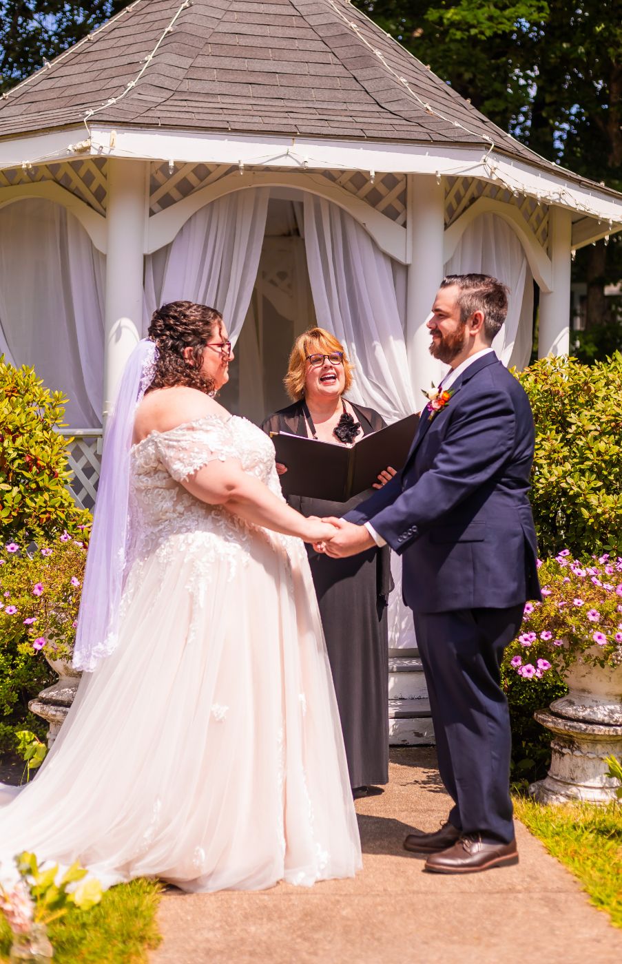 Couples in Front of the Gazebo