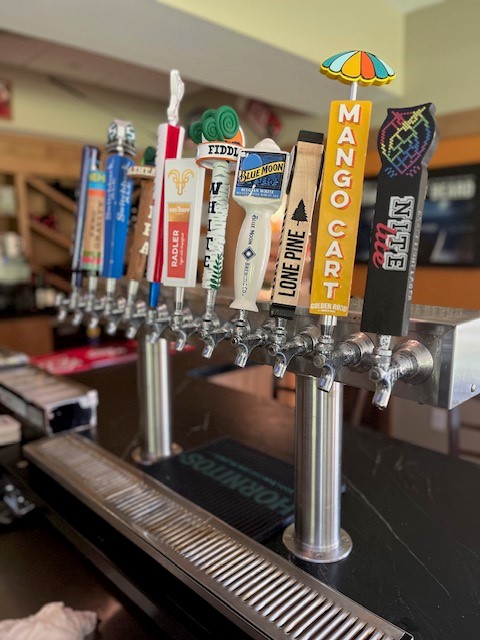 Forbes offers 12 beers on tap, with options changing seasonally and including several regional favorites.