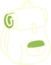 Illustrated backpack icon
